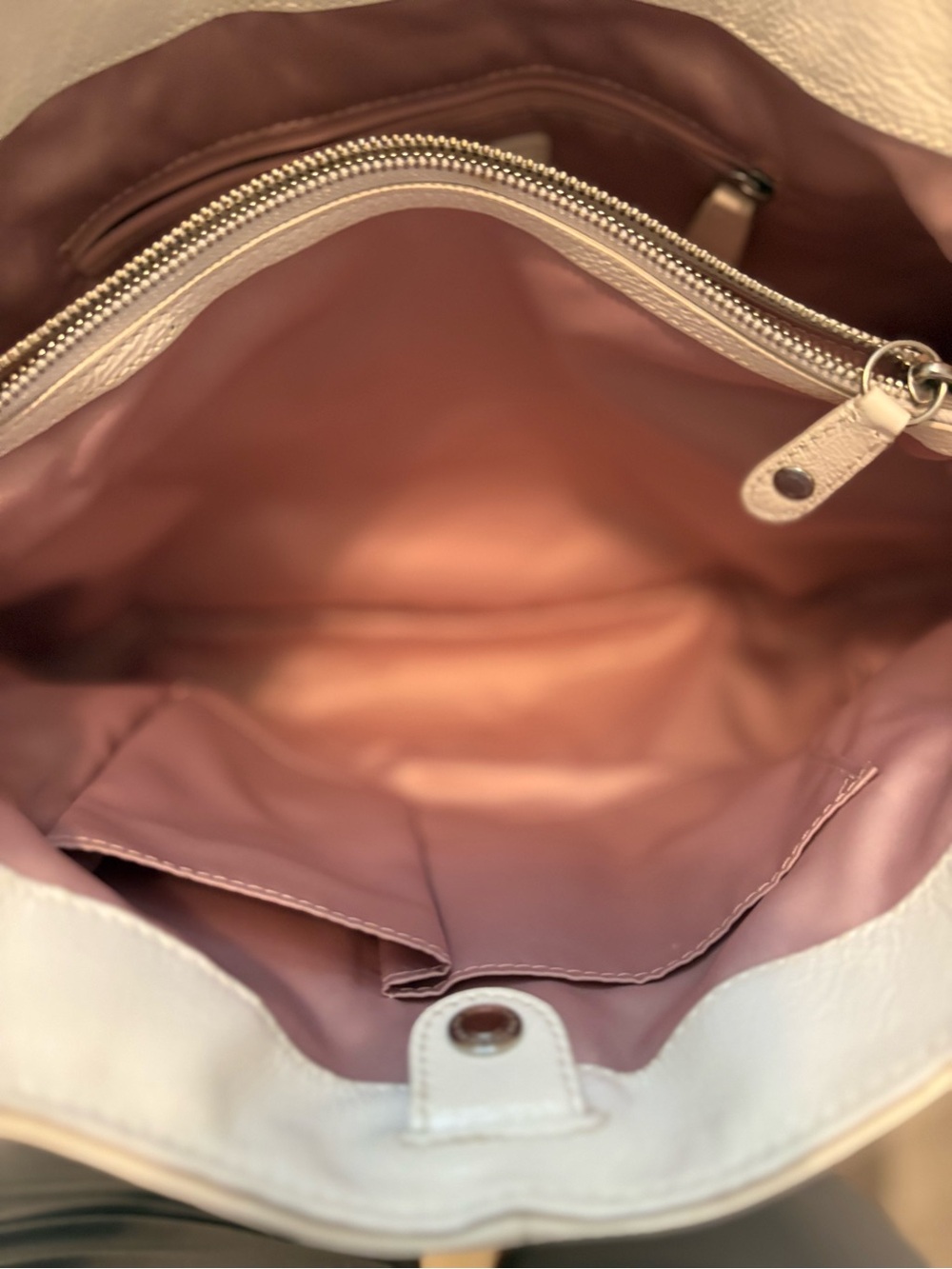 Coach White Patent Leather Shoulder Tote - Picture 3 of 9